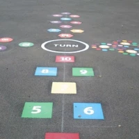 Maths Playground Games Markings in Baugh 11