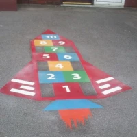 Thermoplastic Playground Educational Markings 3