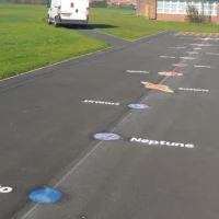 Thermoplastic Playground Educational Markings 6