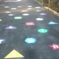 Thermoplastic Playground Roadway Markings in Achavandra Muir 2