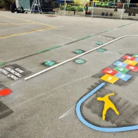 Thermoplastic Playground Roadway Markings 8