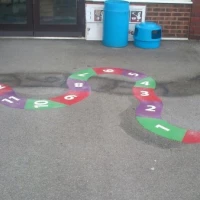 Thermoplastic Playground Target Graphics in Amlwch 0
