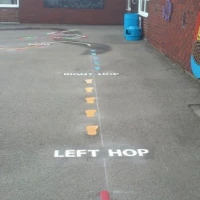 Key Stage 1 Thermoplastic Markings in Allwood Green 4