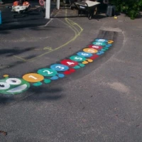 Key Stage 2 Playground Markings in Aughton 13