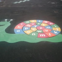 Key Stage 2 Playground Markings in Belmont 1