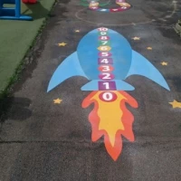 Key Stage 2 Playground Markings in Ardchonnell 3