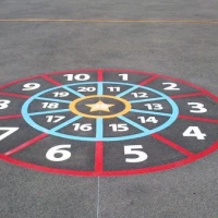 Key Stage 2 Playground Markings in Abberton 6